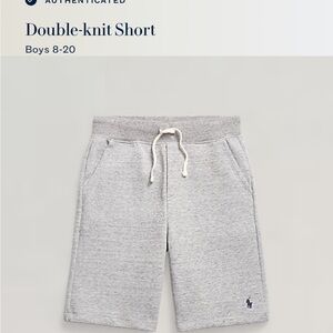 Ralph Lauren Boys Grey Double Knit Shorts – Size Small (8)